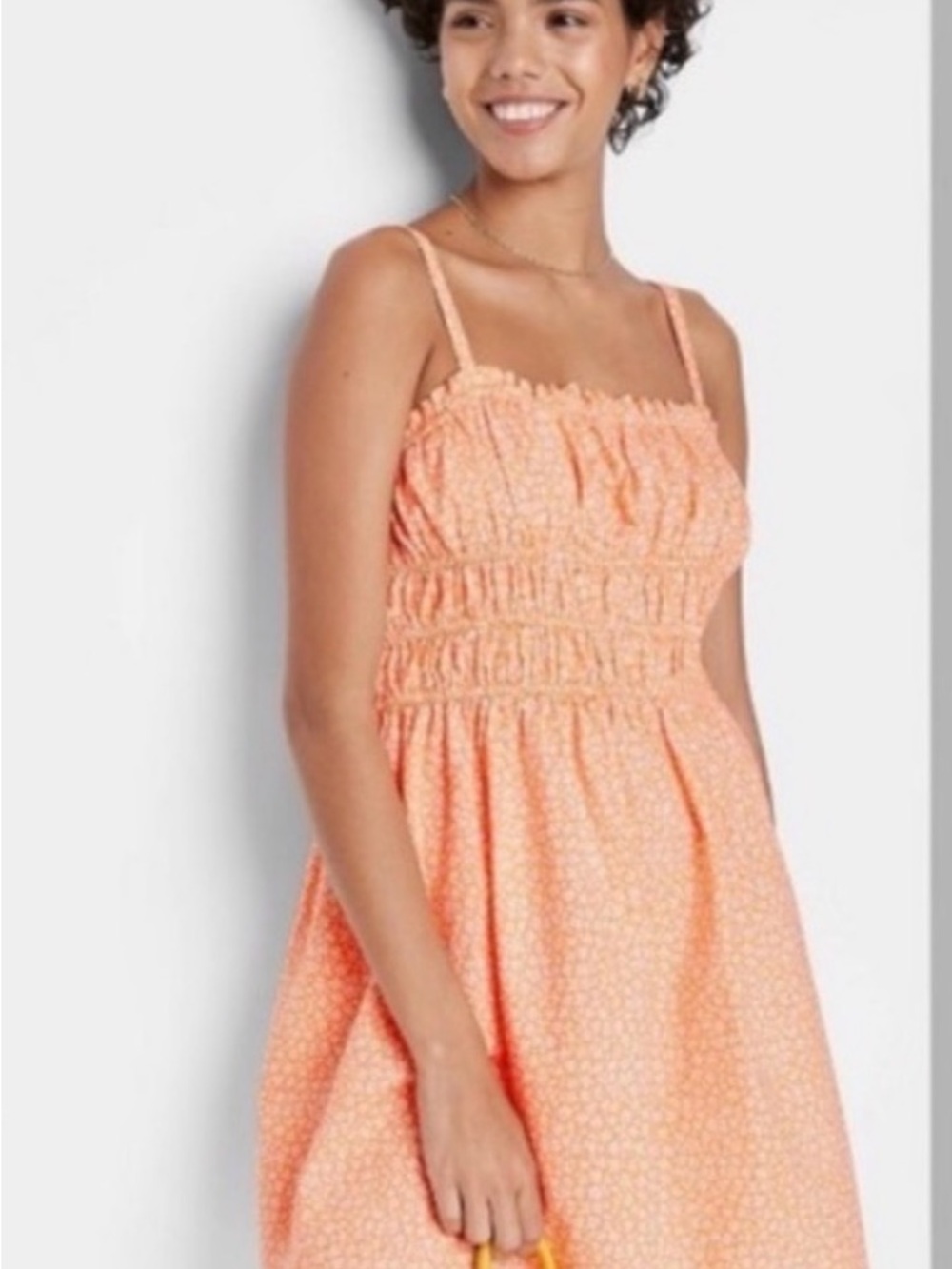Target Peach Smocked Sundress